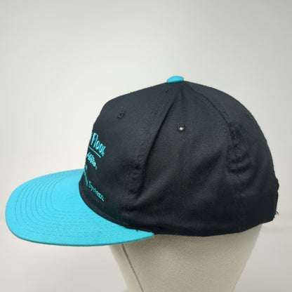 Yupoong Snapback Black Blue OSFM Silent Floor Trus Joist MacMillan 6 Panel Hat