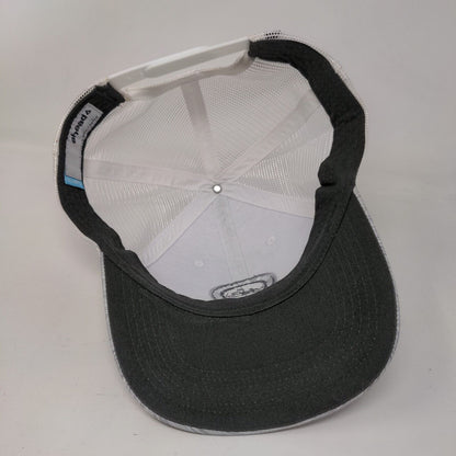 The Amelia River Club Snapback Trucker Hat Gray OS Classic Fit Mesh Back Ahead
