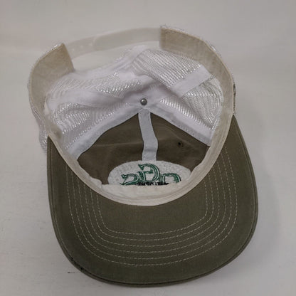 QGS Development Snapback Mesh Back Trucker Hat Green One Size 6 Panel