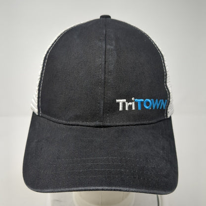 TriTown Snapback Trucker Hat Black One Size Adjustable Mesh Back Boco Gear