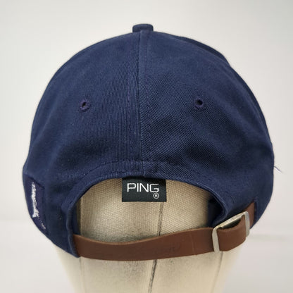 Ping Baseball Cap Blue One Size Pingman Logo Strapback Made in USA hat Vintage