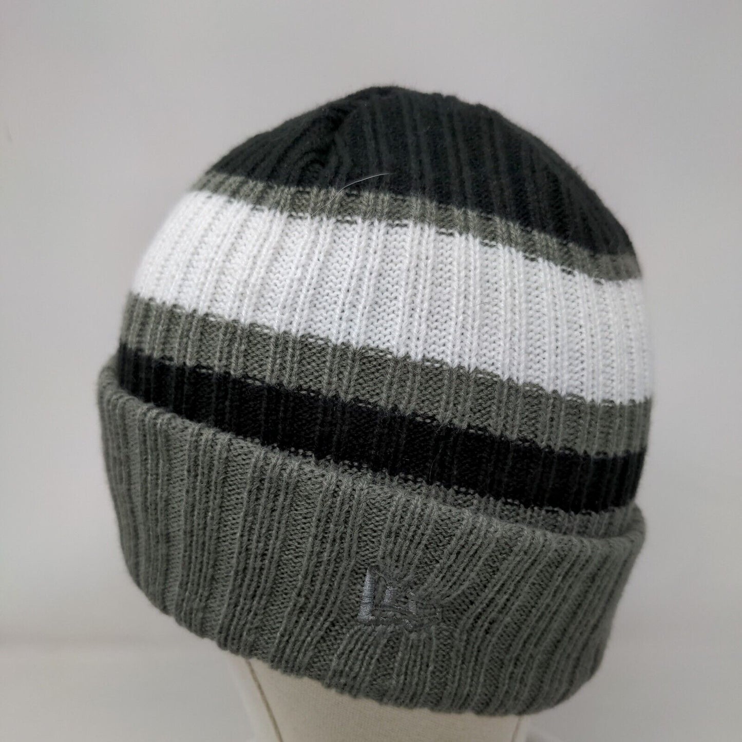 Rated Rookie Knit Beanie Hat Multi One Size Striped Embroidered New Era
