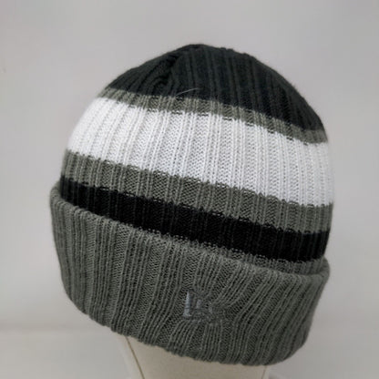 Rated Rookie Knit Beanie Hat Multi One Size Striped Embroidered New Era