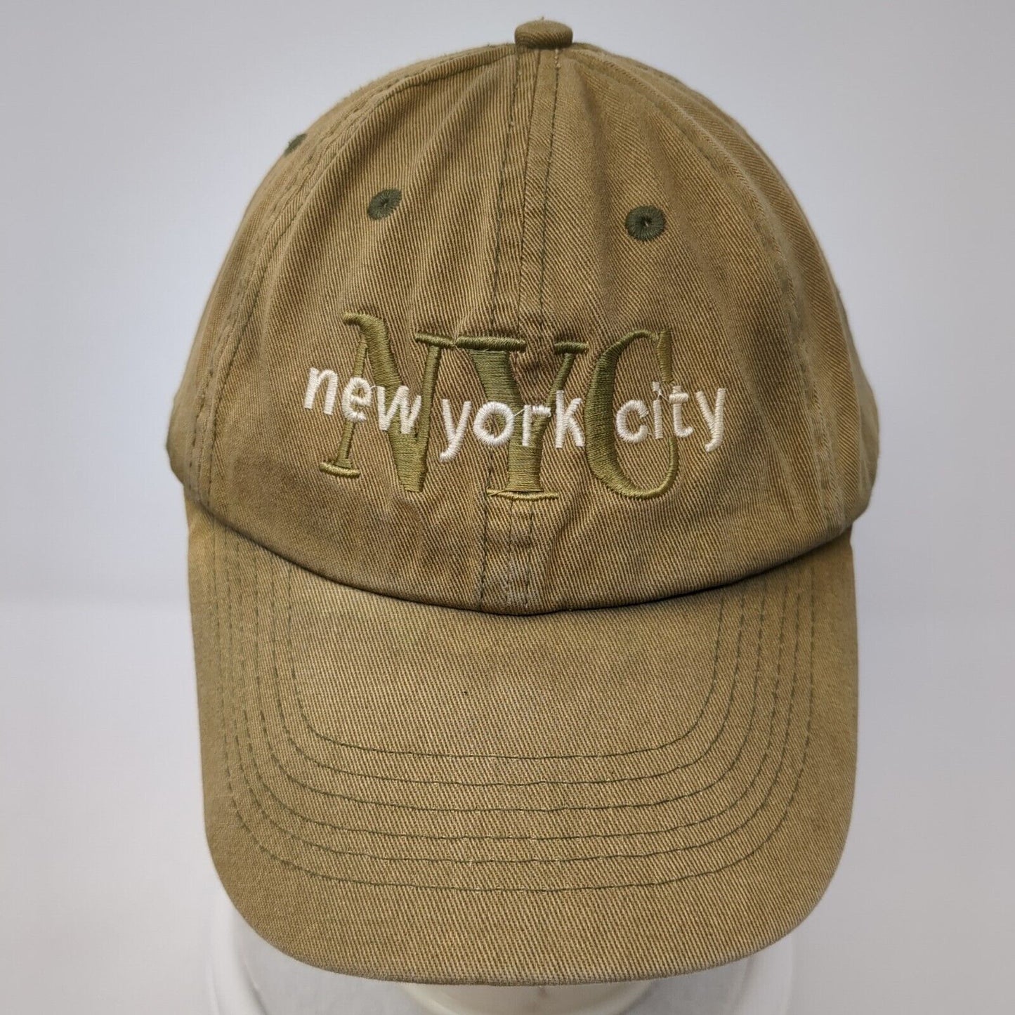 NYC New York City Slideback Hat Brown One Size Adjustable Embroidered Danelley