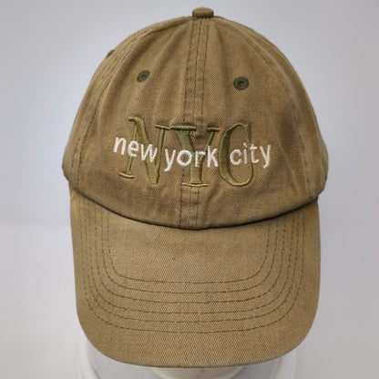 NYC New York City Slideback Hat Brown One Size Adjustable Embroidered Danelley