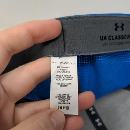 Under Armour Fitted Hat Blue L/XL Classic Fit Lightweight Breathable Polyester