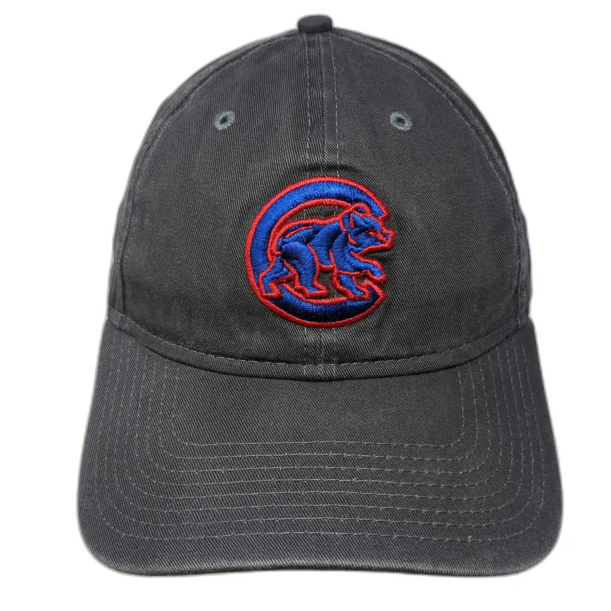 New Era MLB Chicago Cubs Baseball Cap Gray Blue Red OSFM 9TWENTY Slideback Hat