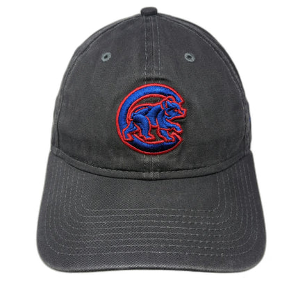 New Era MLB Chicago Cubs Baseball Cap Gray Blue Red OSFM 9TWENTY Slideback Hat