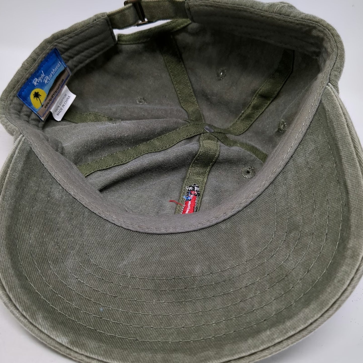 Royal Resortwear Jupiter Lighthouse Baseball Cap Green One Size Cotton Hat Beach