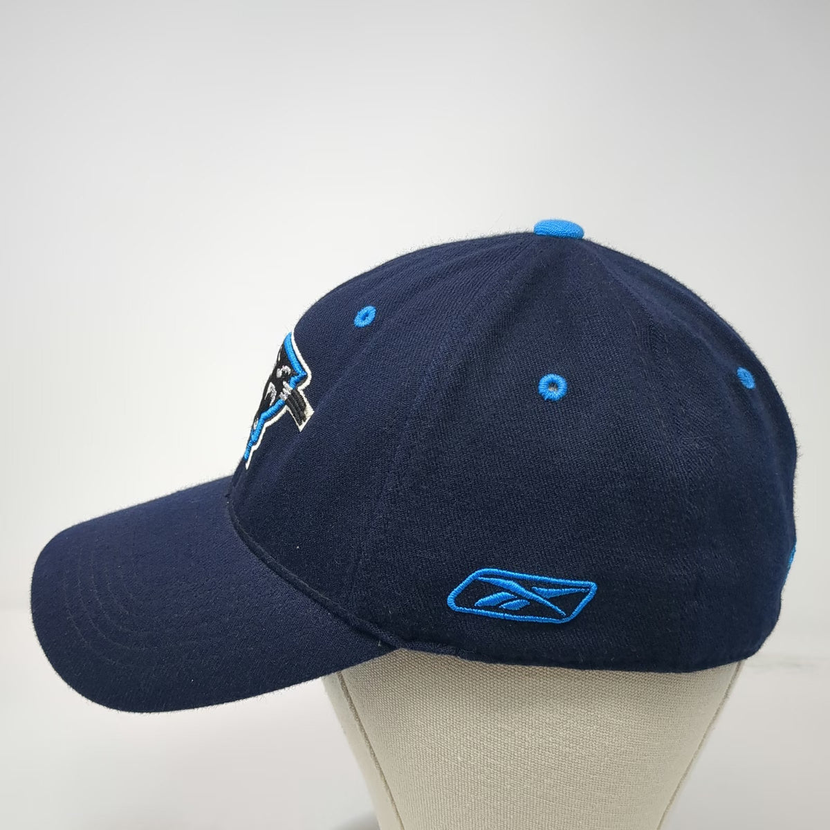 Carolina Panthers NFL Reebok Baseball Cap Blue One Size One-Fit Stretch Hat