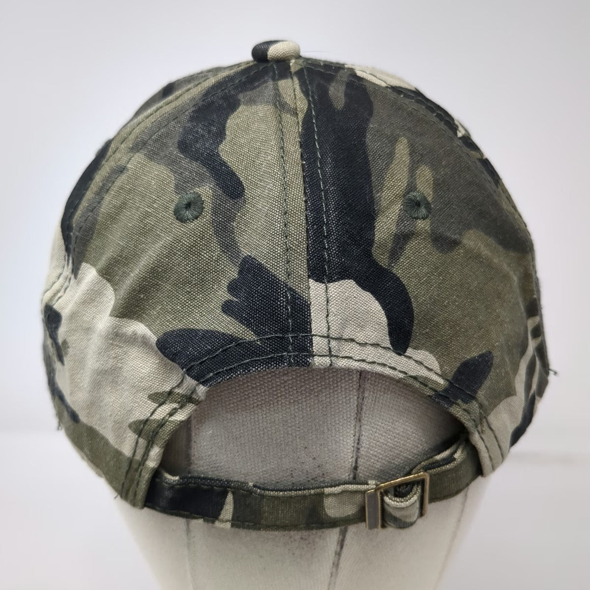 Baseball Cap Green Gray Black Camo American Flag Hat One Size Slideback Cotton