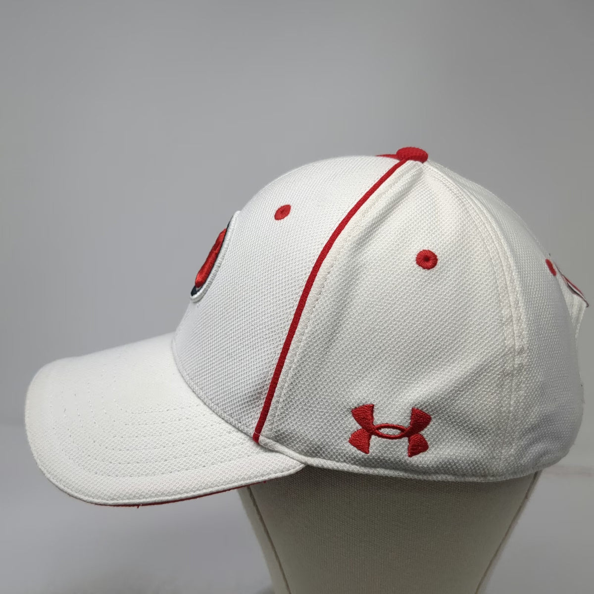 Under Armour Utah Utes NCAA Cap White One Size ISO-CHILL Strapback Curved Hat