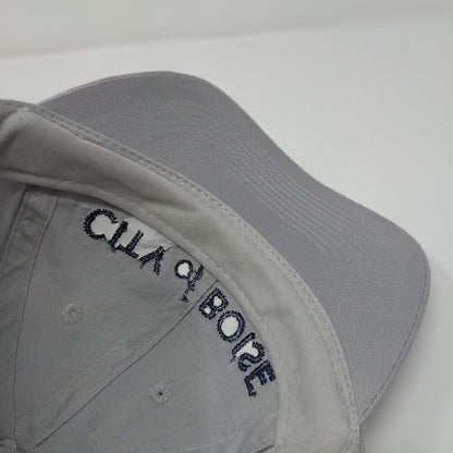 City of Boise Strapback Hat Gray One Size Adjustable Embroidered Port & Company