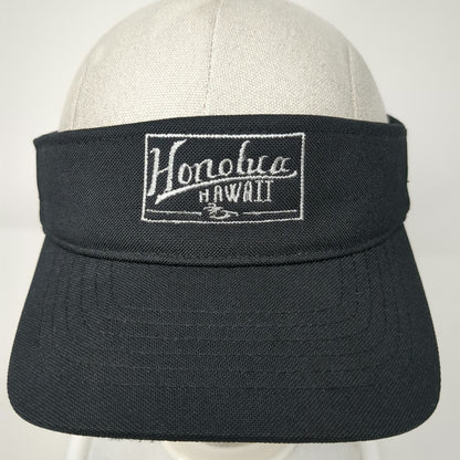 Honolua Surf Co Visor Black One Size Flexfit 110 Hawaii Adjustable Beach Hat