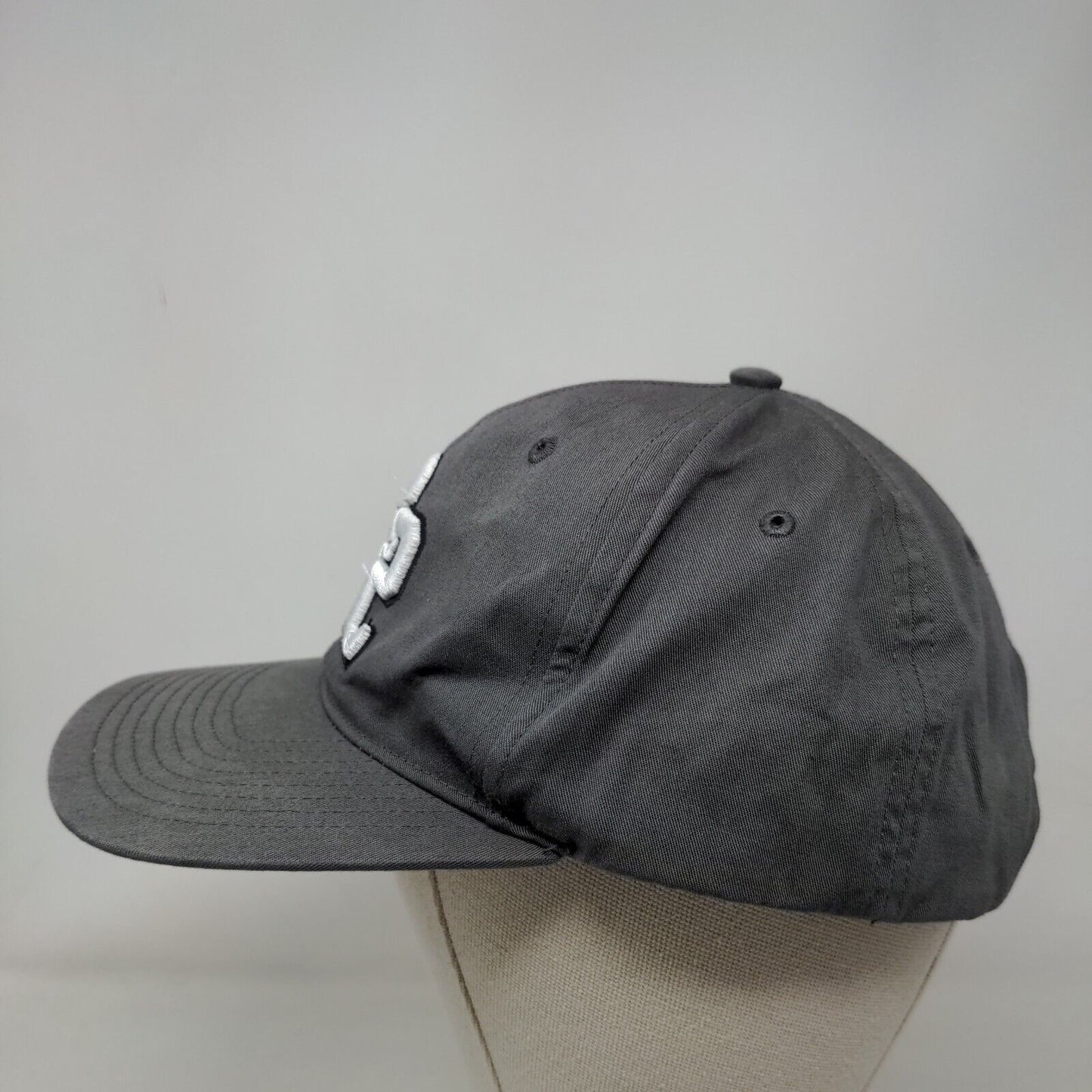 D2 Snapback Hat Gray M/L Embroidered Pro 212 Adjustable Richardson
