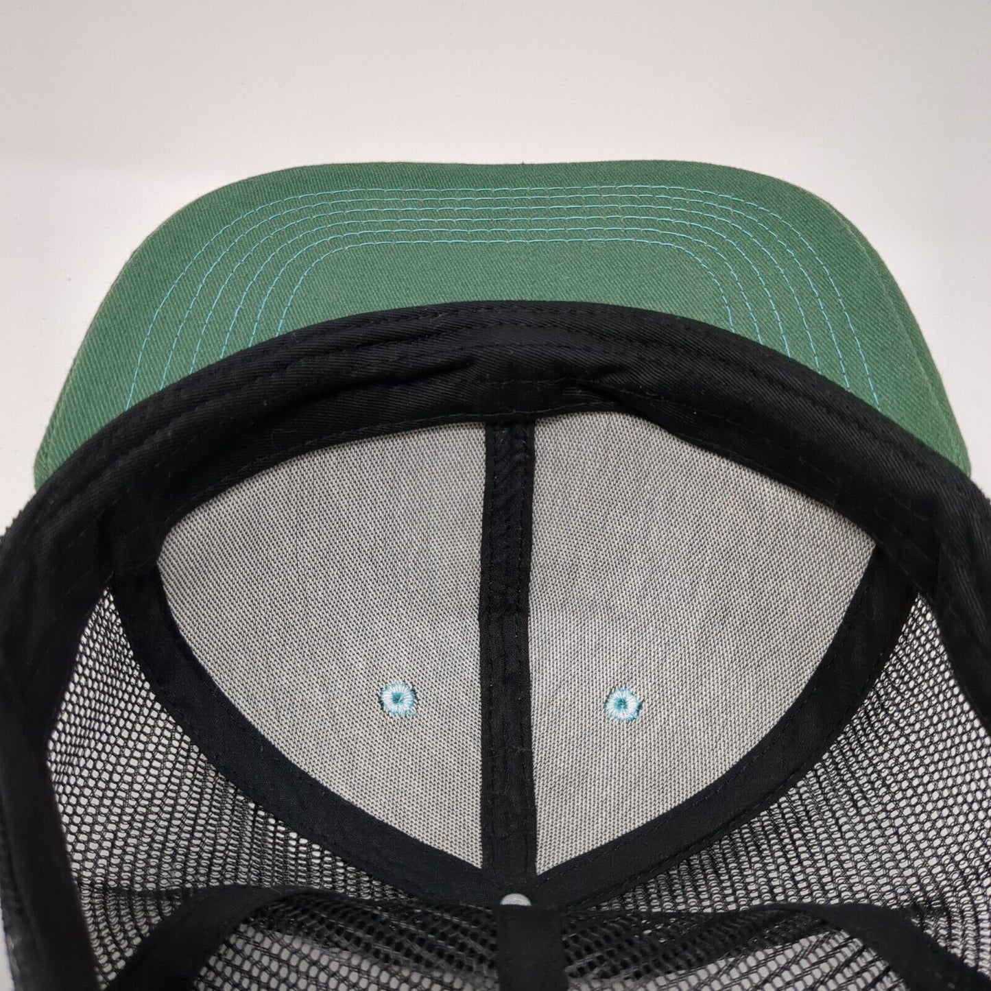 Hydrus Board Tech Snapback Trucker Hat Green One Size Mesh Back 6 Panel