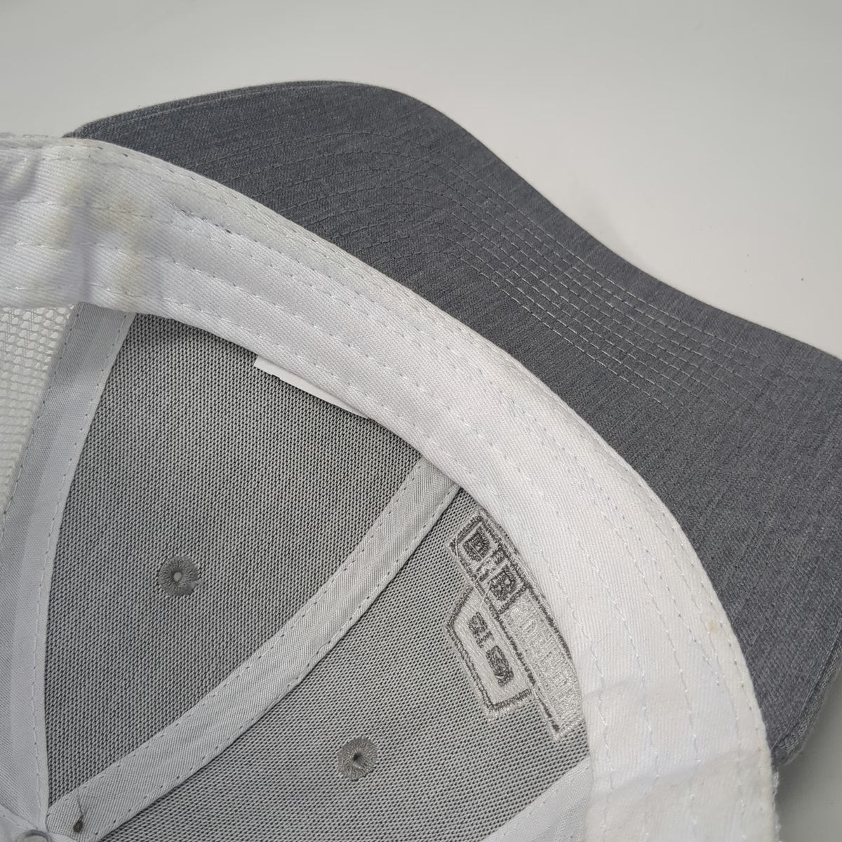 AMG Trucker Hat Gray One Size D&B Supply Shield Logo Snapback Mesh Back Outdoor