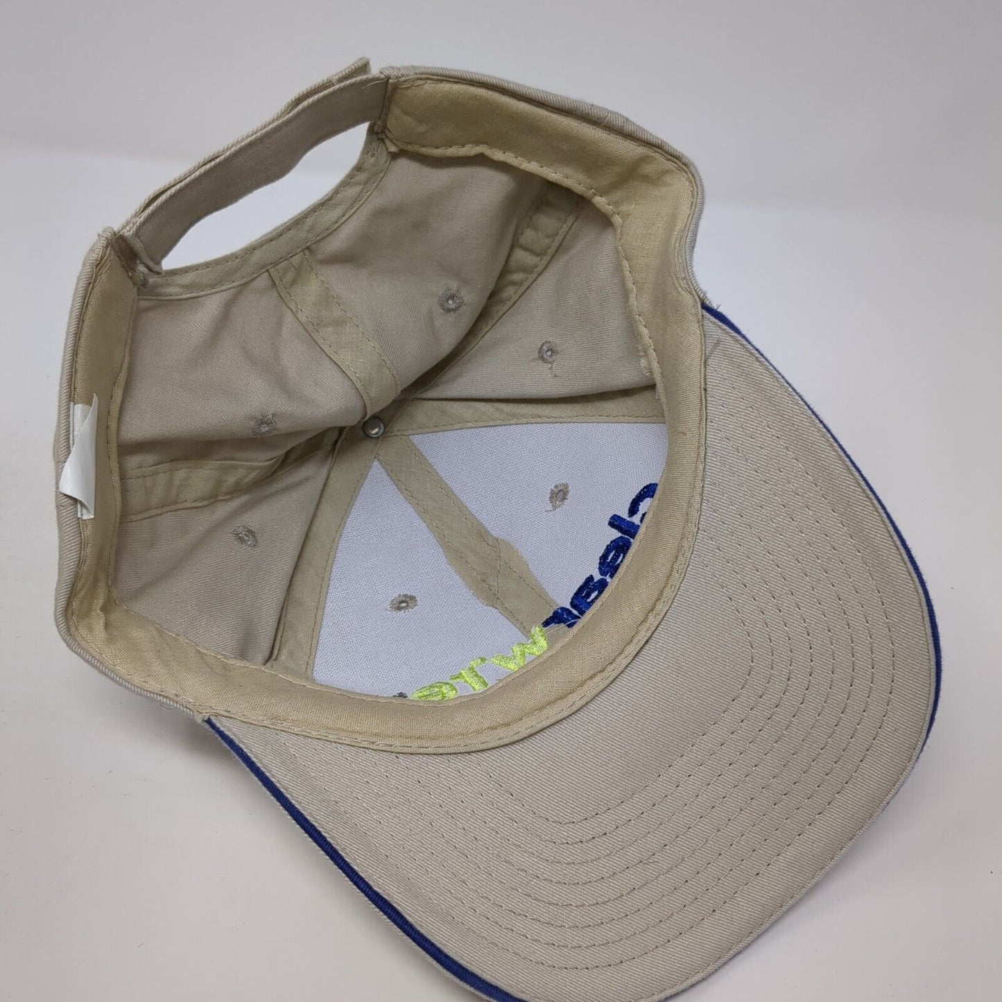 Clearwire Wireless Broadband Strapback Hat Tan One Size Adjustable