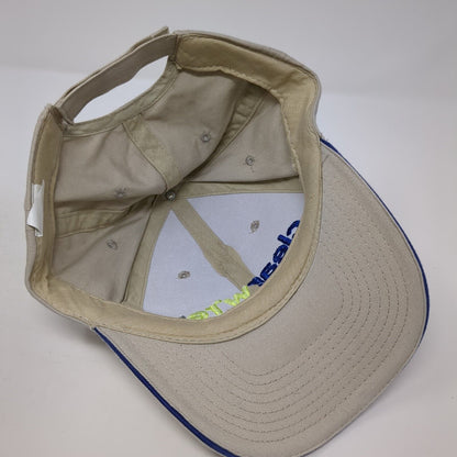 Clearwire Wireless Broadband Strapback Hat Tan One Size Adjustable