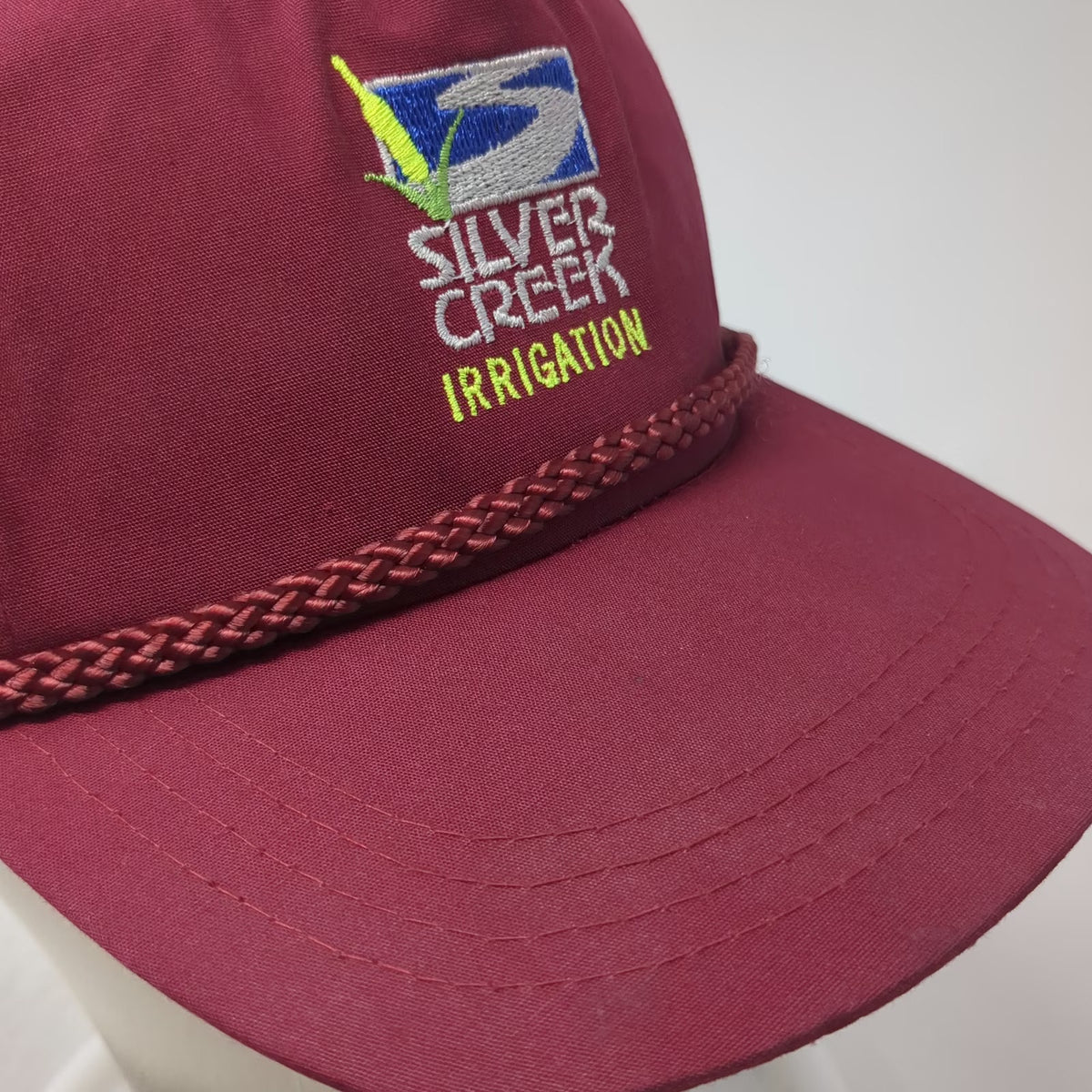 Sportcap 5 Panel Red One Size Silver Creek Irrigation Rope Slideback Hat Cotton