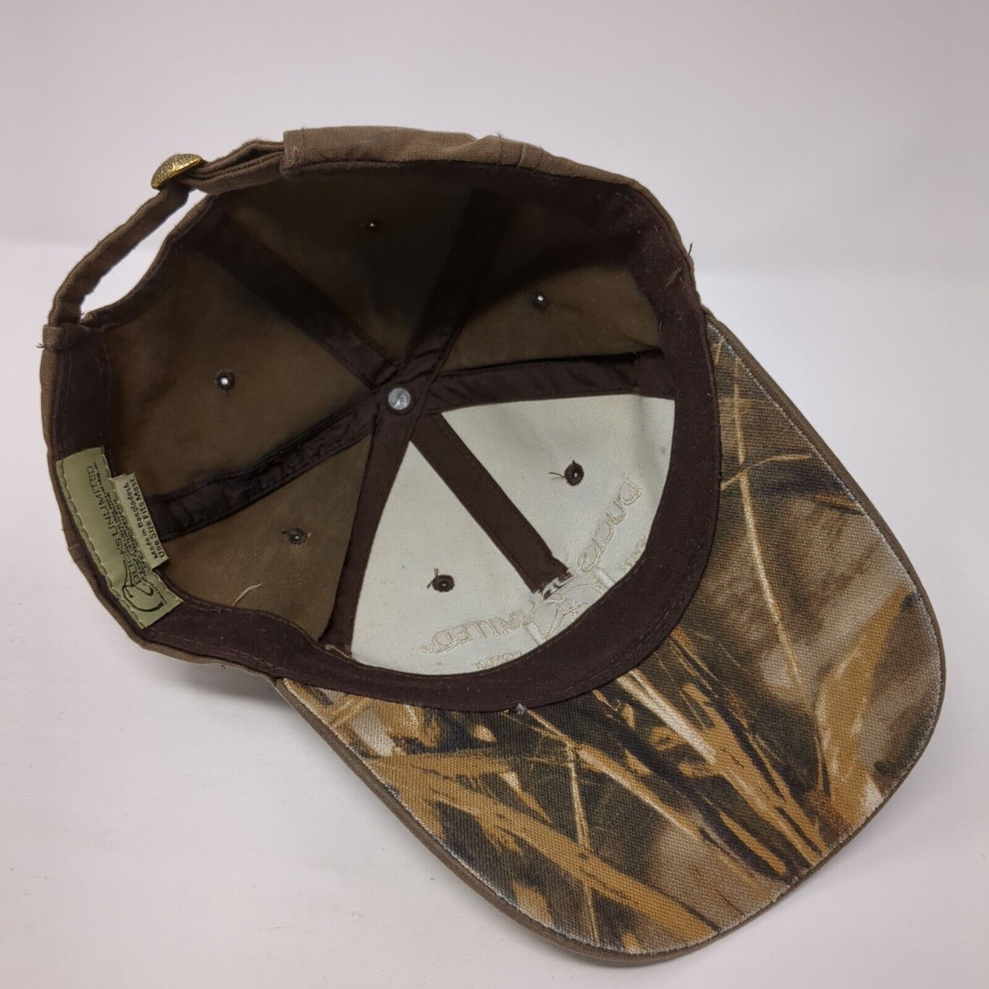 Ducks Unlimited Est. 1937 Slideback Hat Brown One Size Hunting Outdoor