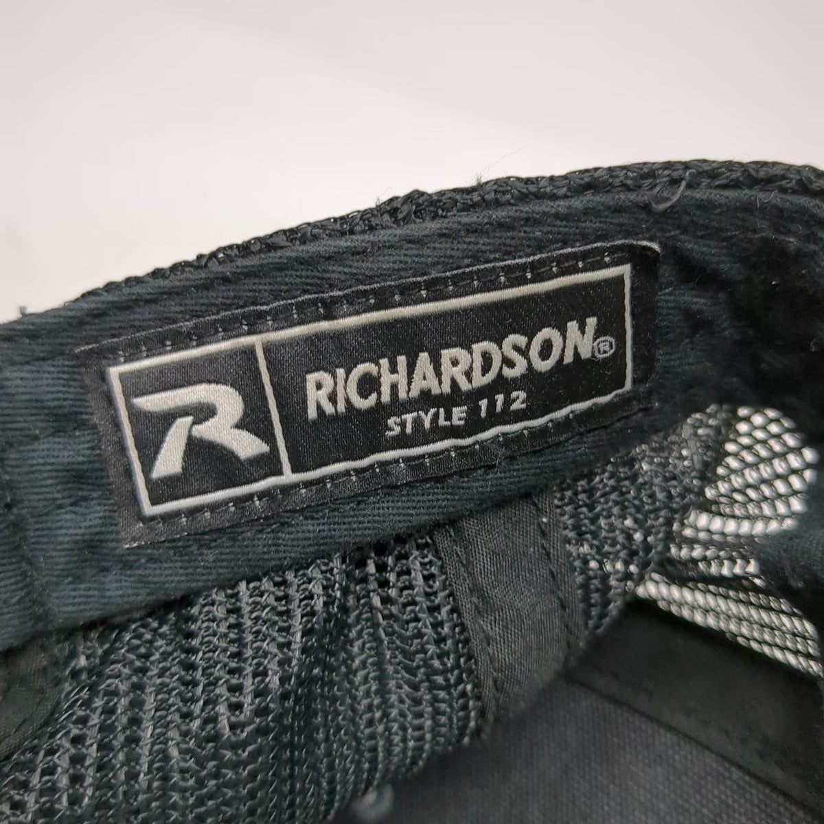 Richardson Trucker Hat Gray OSFM Elite Fleet Melton Driver Mesh Back Snapback