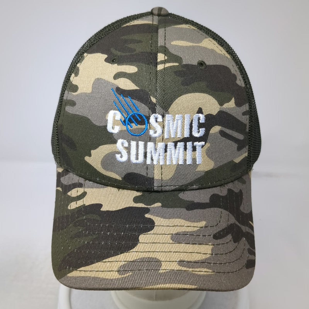 Otto Trucker Hat Green One Size Camo Cosmic Summit Mesh Snapback Baseball Cap