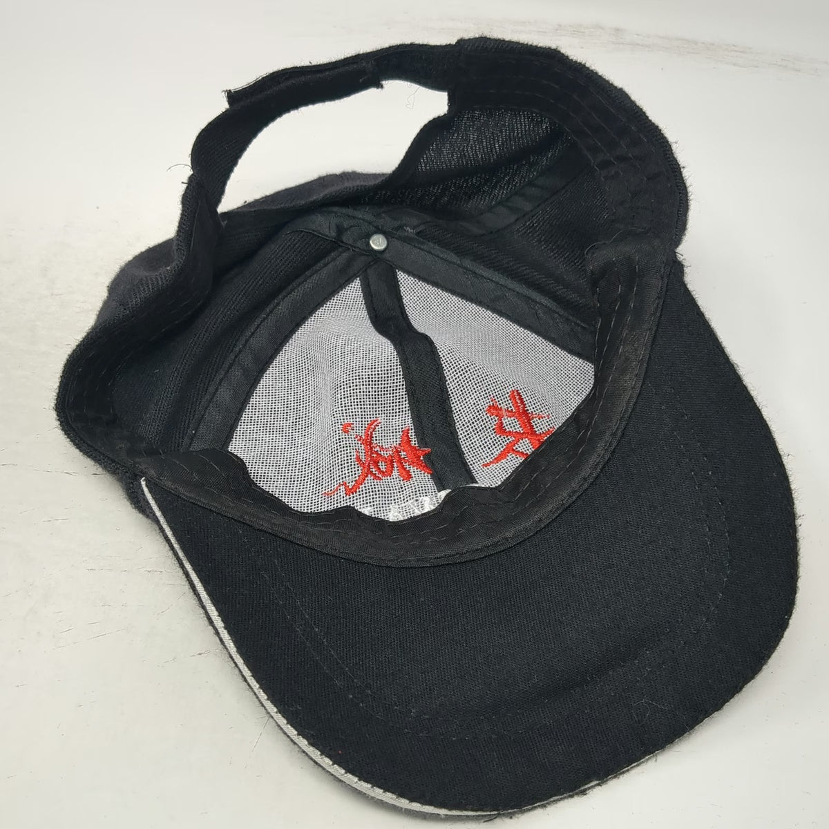 Baseball Cap Black OSFM Great Wall China Embroidered Adjustable Strapback Hat