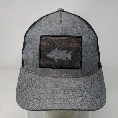 Boaters Republic Snapback Trucker Hat Gray One Size Adjustable Mesh Back