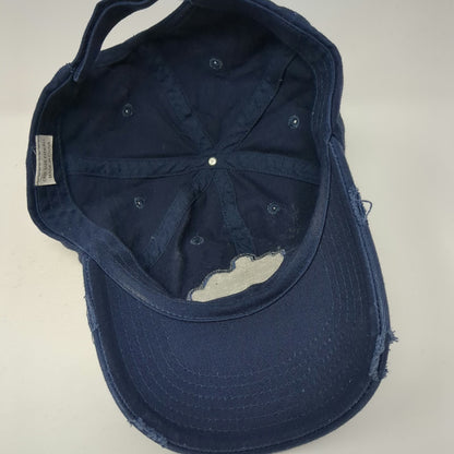Bud Light Bud Bowl Miami 2010 Hat Blue One Size Distressed Baseball Cap Graphic
