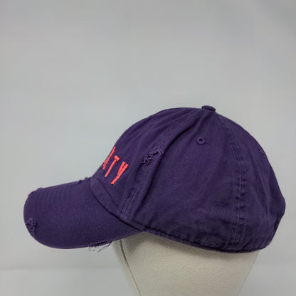 Royalty Slideback Hat Purple OSFA Embroidered Solid KB ETHOS Vintage