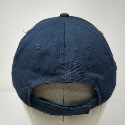 Port & Company Baseball Cap Blue One Size Helix Steel Logo Cotton Strapback Hat