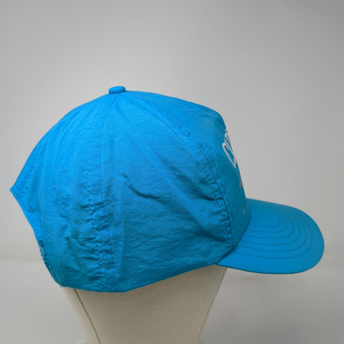 J Hats 5 Panel Blue Hat One Size Cape Cod Massachusetts Sailboat Nylon Snapback
