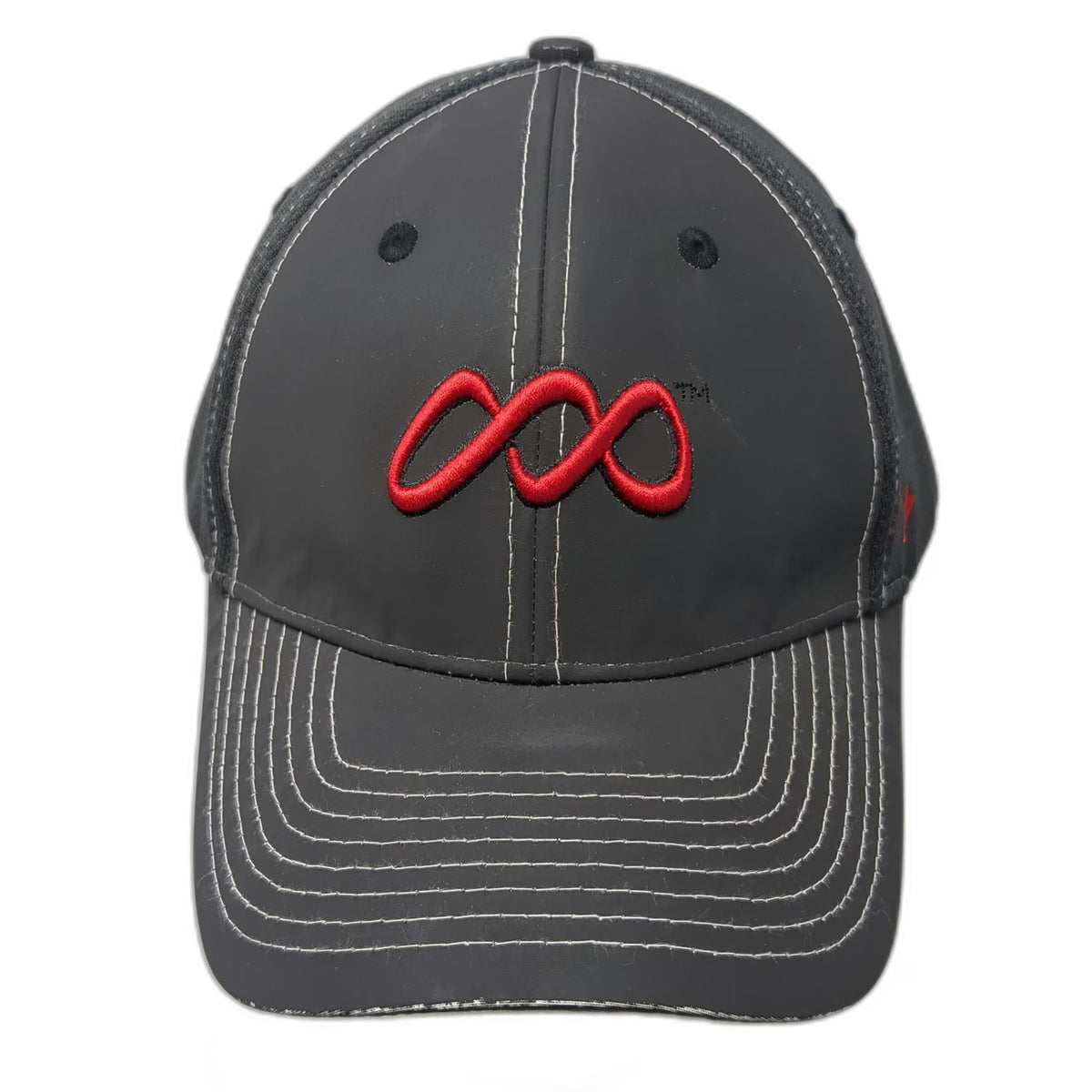 Zephyr Baseball Cap Gray One Size Park City Red Embroidery Performance Mesh Hat