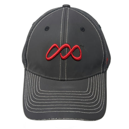 Zephyr Baseball Cap Gray One Size Park City Red Embroidery Performance Mesh Hat