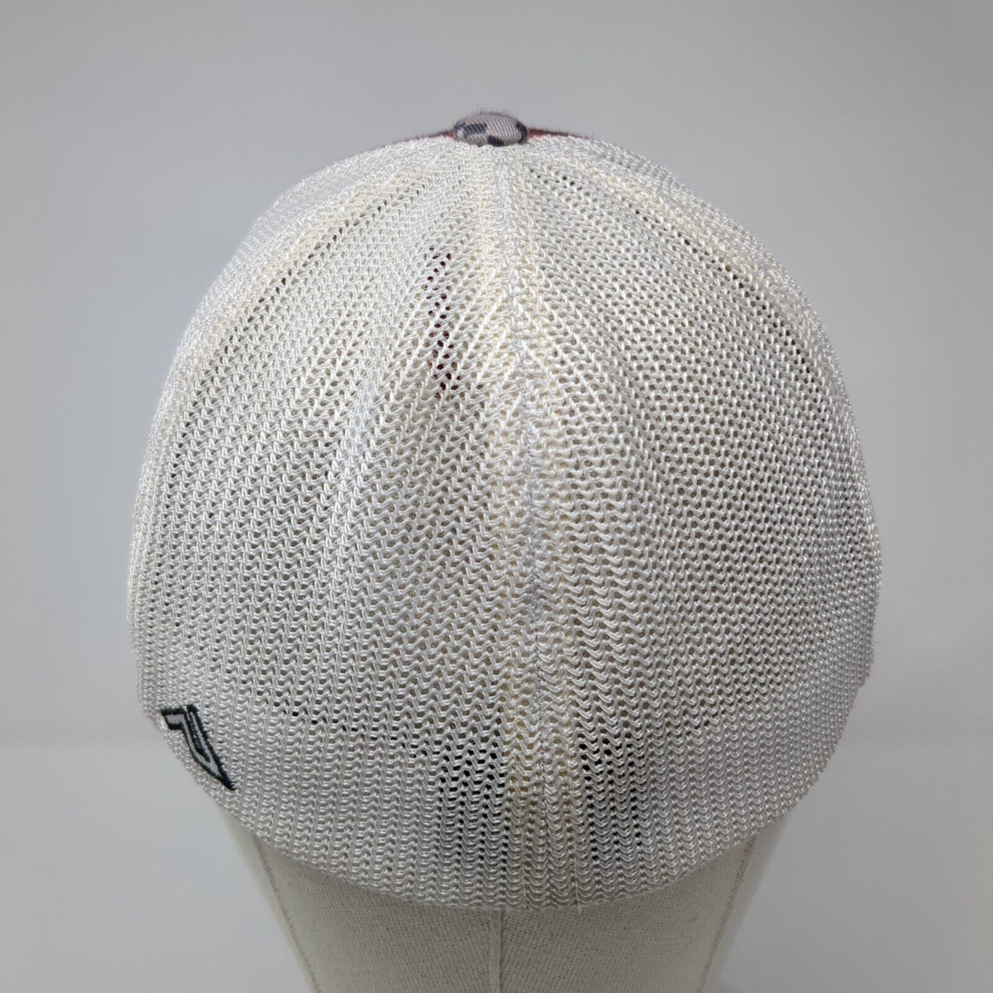 Pacific Headwear Fitted Mesh Back Trucker Hat Camo S-M Embroidered Logo