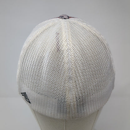 Pacific Headwear Fitted Mesh Back Trucker Hat Camo S-M Embroidered Logo