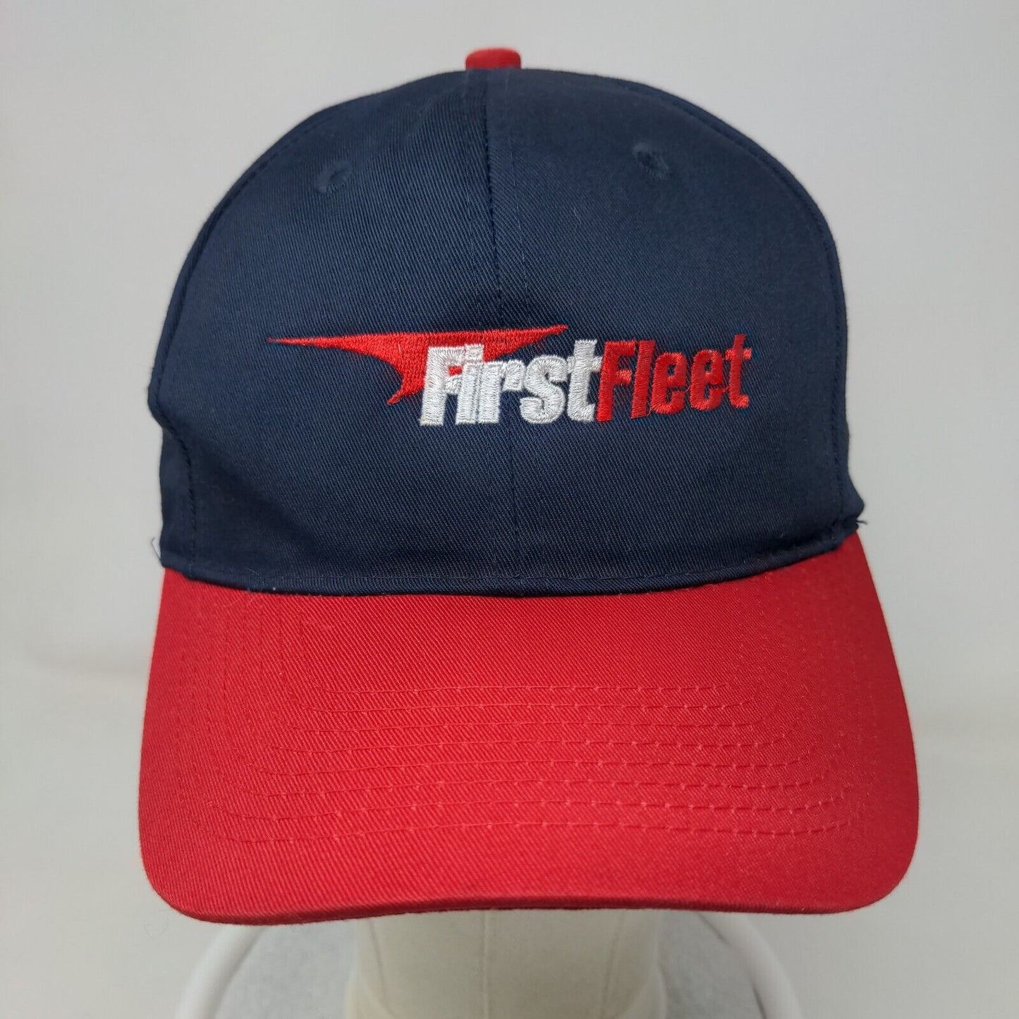 Otto Men's Snapback Hat Blue Red OSFM First Fleet Embroidered Logo