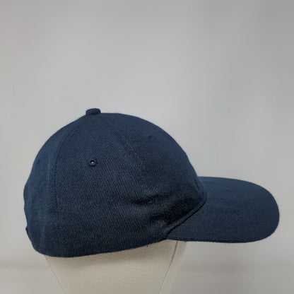 Unbranded Strapback Hat Solid Blue One Size Blank Adjustable 6 Panel