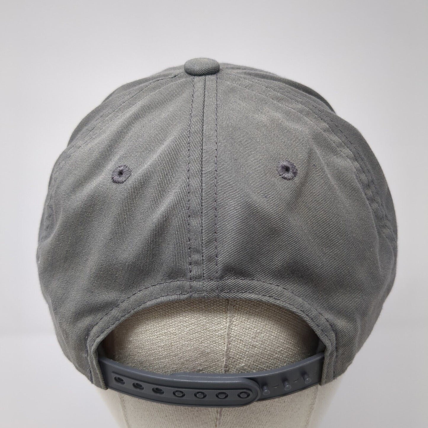 World Cycle & XC Ski Patch Snapback Hat Gray One Size Solid Adjustable