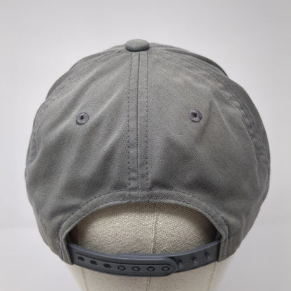 World Cycle & XC Ski Patch Snapback Hat Gray One Size Solid Adjustable