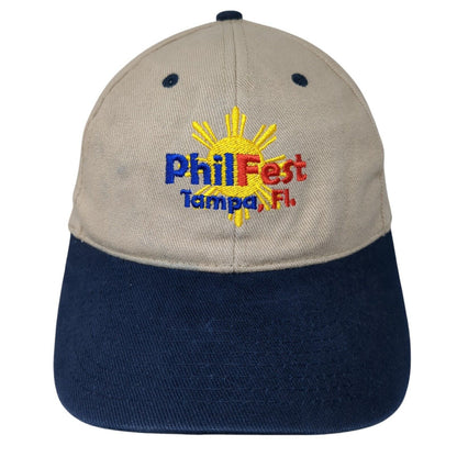 PhilFest Tampa FL Strapback Hat Multi One Size Adjustable Colorblock
