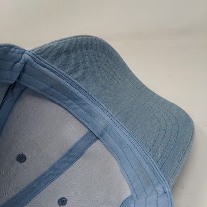 Westloop Strapback Hat Blue OSFM Adjustable Vented Holes 6 Panel Blank