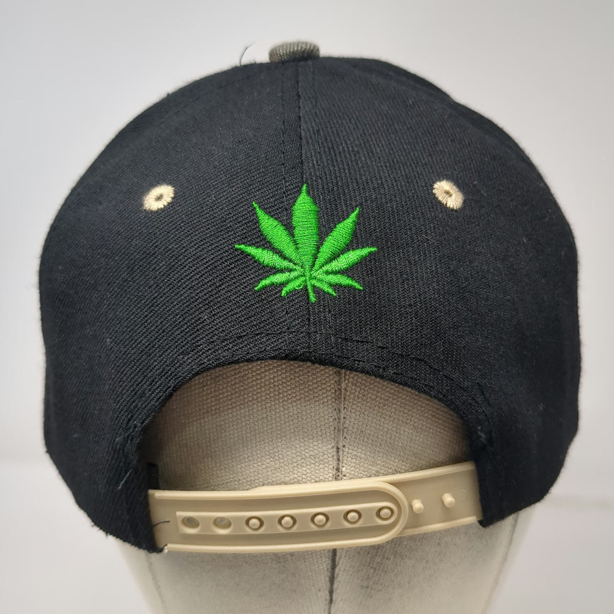Snapback Black Green Camo Hat One Size High Life Marijuana Leaf 3D Embroidery