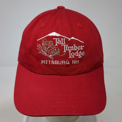 Imperial Baseball Cap Red One Size Slide Strap Snowmobile Tall Timber Lodge Hat