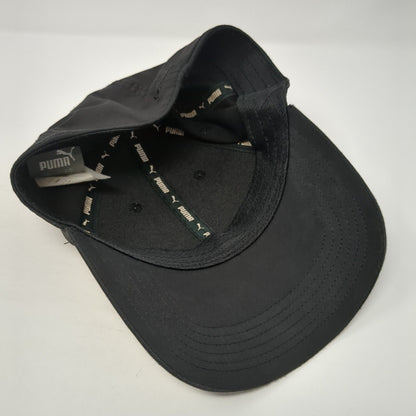 PUMA Fitted Baseball Cap Black One Size Lightweight Embroidered 6 Panel
