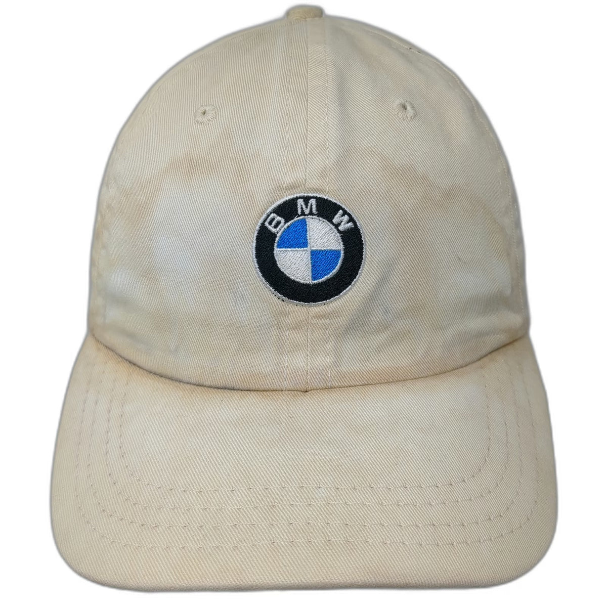 BMW Baseball Cap Beige One Size Slideback Curved Brim Embroidered Logo Hat