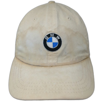 BMW Baseball Cap Beige One Size Slideback Curved Brim Embroidered Logo Hat