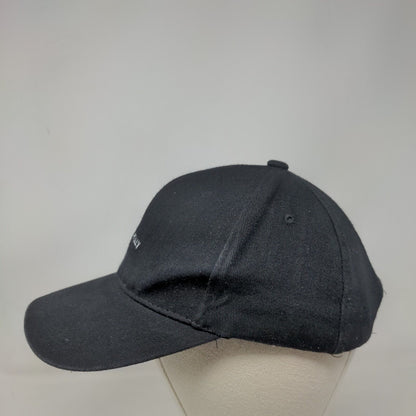 Not Really Slideback Hat Black One Size Adjustable Solid Vent Holes