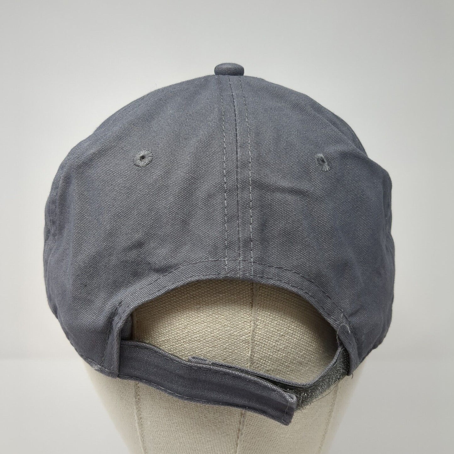 The Home Depot Team Depot Strapback Hat Gray One Size Embroidered Port & Company